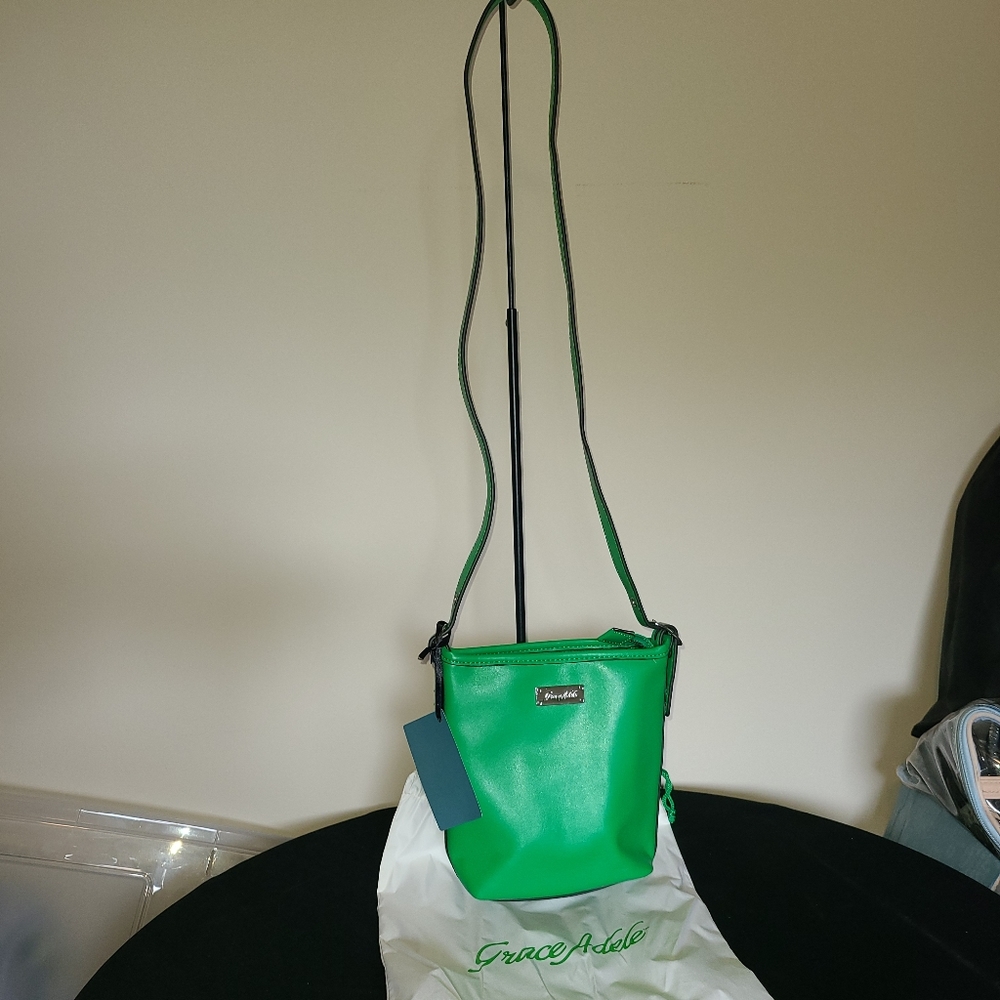 Grace Adele green mini crossbody bag